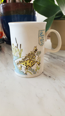 Dunoon Fine Porcelain Made In Scotland Mug Frogs In Pond 