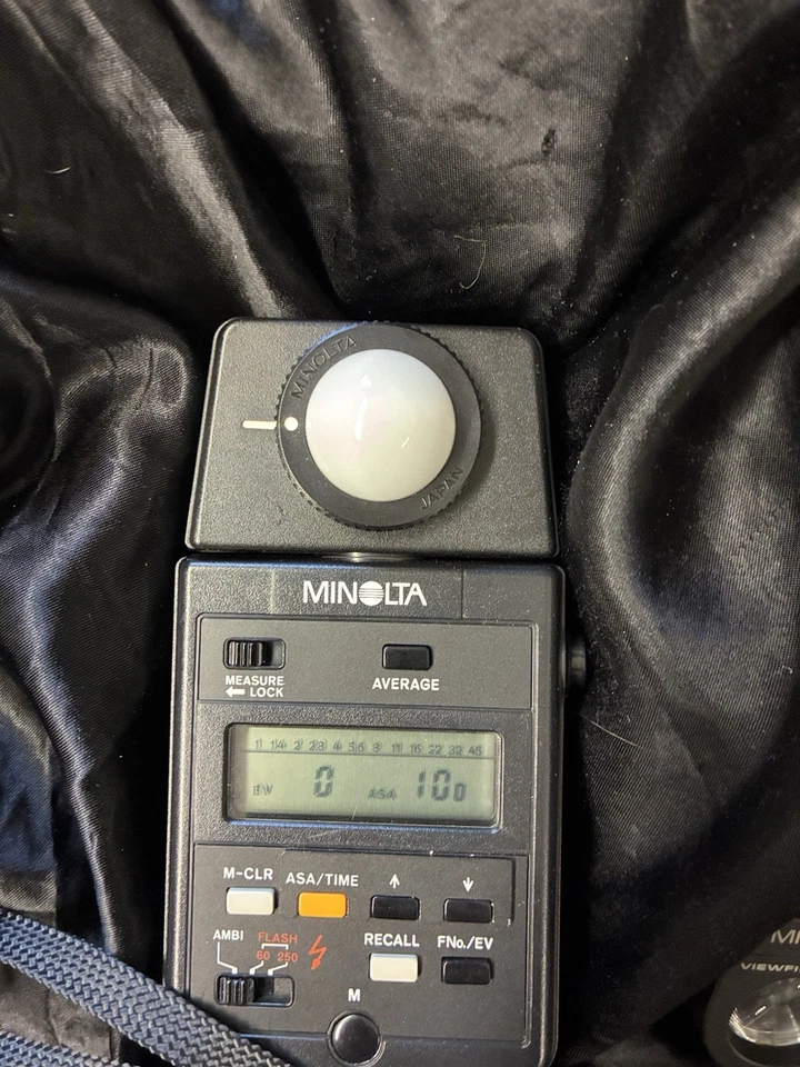 Medidor automático Minolta III-F medidor de luz + visor 10° II + domo + estuches - probado Foto 4 de 4