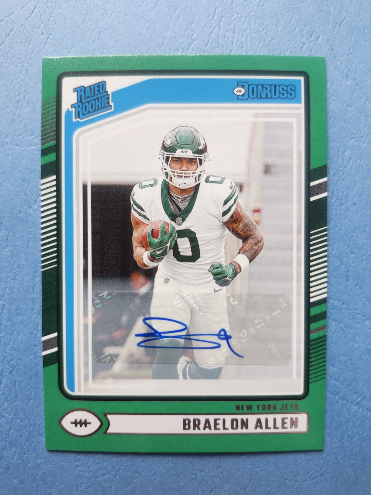2024 Panini Donruss - Rated Rookie Braelon Allen #306 Green Autographs (AU, RC)