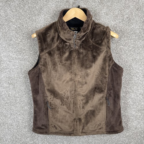Mountain Hardwear Women’s Size Large Brown Wind Stopper Fleece Full Zip Vest