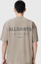 Image of AllSaints Underground Organic Cotton Loose Fit Short Sleeve T-Shirt