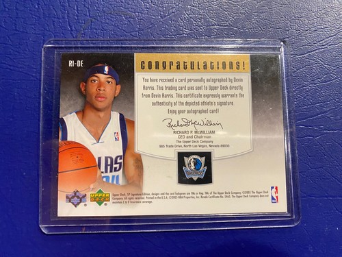 2004-05 Autographed Upper Deck SP Inkorporated Devin Harris Rookie 69/100 - Picture 2 of 2
