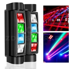 8LED RGBW Spider Beam Moving Head Stage Lighting DMX DJ Party Disco Lights New