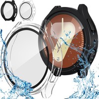 SchutzhüLle FüR Samsung Galaxy Watch 7 40Mm Wasserdicht HD GehäRtetes Glas Case