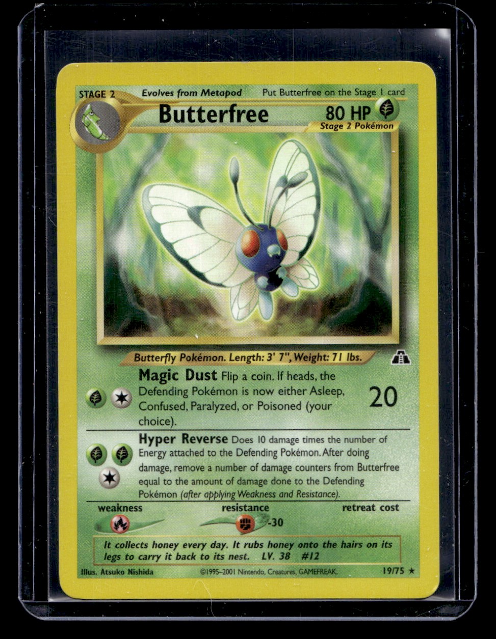 Neo Discovery Butterfree #19/75 Rare Pokémon TCG Single Card