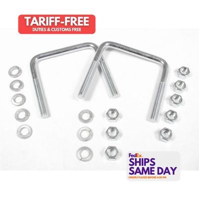 Lakewood 20570, Pair of U-Bolt Kit Steel Zinc High Performance & Racing Parts - Picture 1 of 9