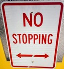 NO STOPPING street sign. Perfect for driveways, privacy gates or parking spots. — photo 2