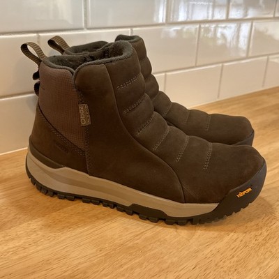 Oboz Sphinx Pull On Insulated B-Dry Waterproof Boots Womens 7 Moose Brown