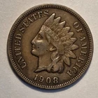 #3 "very fine++" Nicer Low Mintage 1908 S Indian Head Cent
