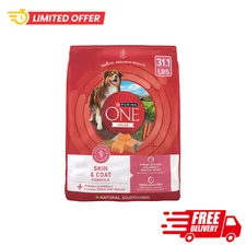 Purina ONE Plus Skin&Coat Formula Sensitive Stomach Salmon Dry Dog Food-31.1lb