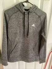 Adidas Hoodie Pullover Women's Size S Thumbhole Fleece Lined Climawarm Sports