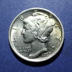 1923 Mercury Dime  AU