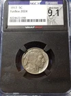 1917 5c Buffalo Nickel NGCX MS 9.1 Philadelphia Minted Early Date