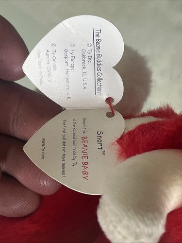 1995 Ty Snort the bull beanie babie - Picture 5 of 7