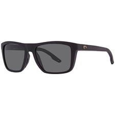 Costa Del Mar Mainsail Grey Polarized Glass Square Men's Sunglasses 6S9107