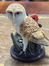 Absolutely Beautiful The Barn Owl Hand Painted By Andy Pearce Ornament 10x8cm