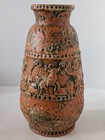 Walter Walther Becht Ceramic Vase WB 111 27cm Cadmium Yellow Oberhessische Keram