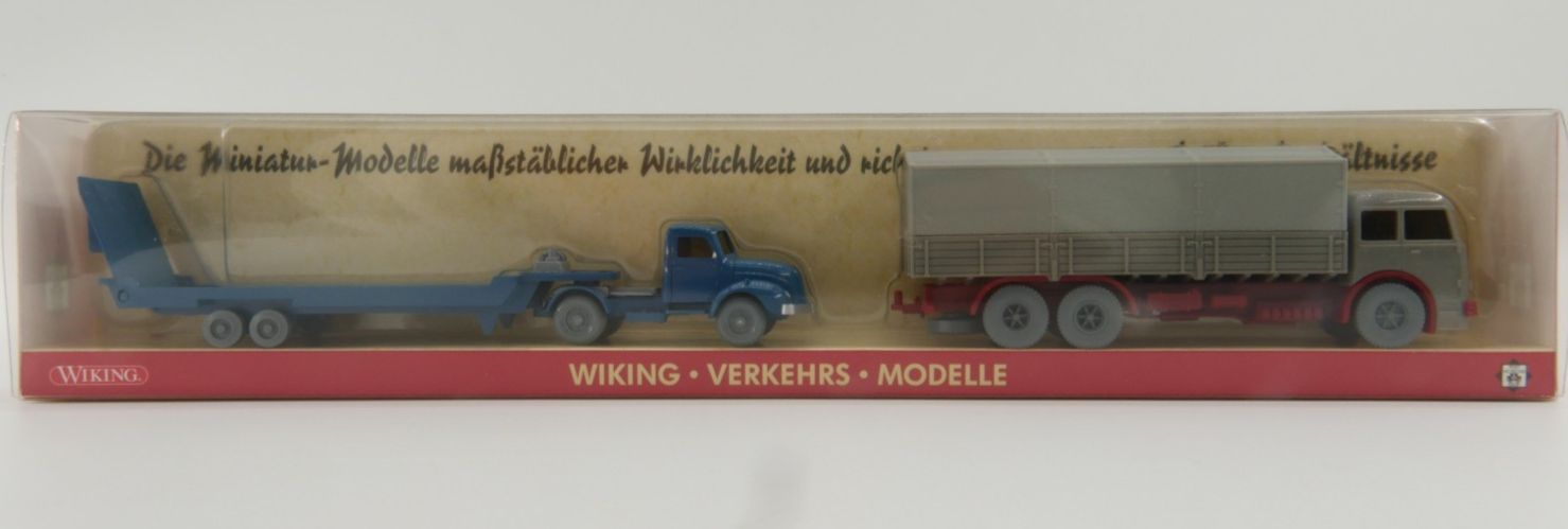 Wiking 1:87 PMS Verkehrs Modelle A.S.S H0 WVM 60 212274 Büssing MB LKW Set OVP