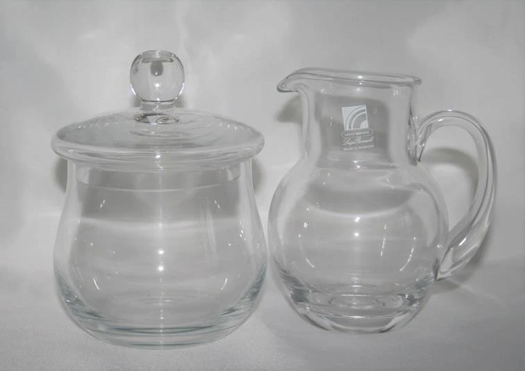 Luigi Bormioli Rumania Sophia Luz y Música Crema y Azúcar Set Nuevo en Caja #2564 Foto 4 de 4