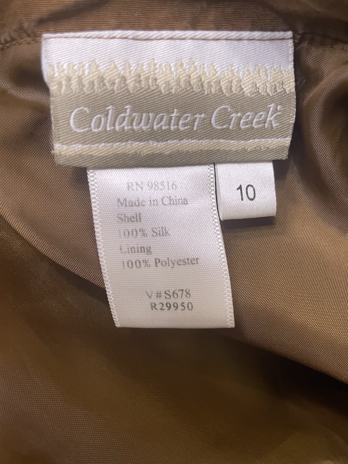 Coldwater Creek Women's Top Size 10 | 100% Silk - image 3