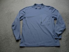 Simms COR3 Shirt Mens M Blue Long Sleeve Fish...