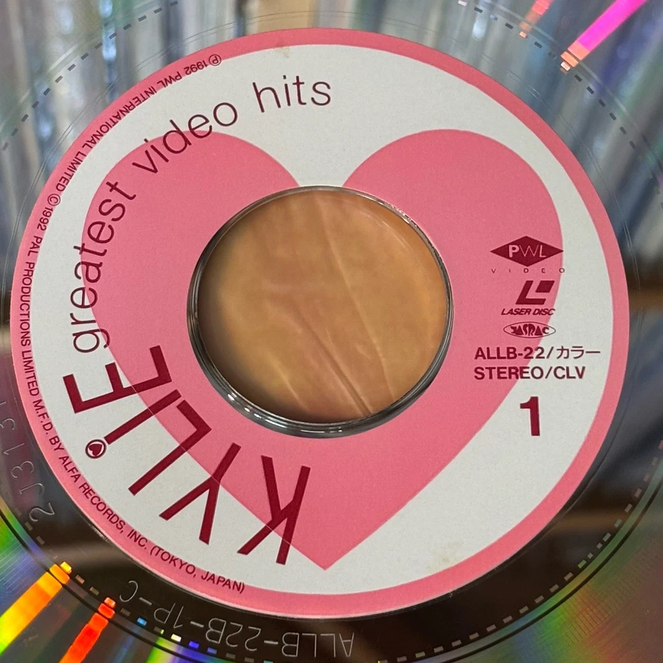 KYLIE MINOGUE Greatest Video Hits JAPAN Laser Disc LD ALLB-22 w/ POSTER INSERT - Image 4 of 4