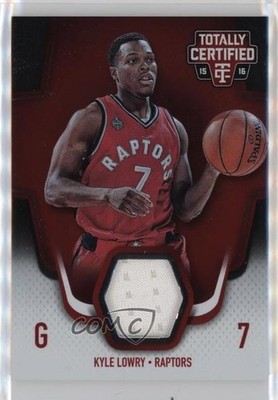 2015-16 Panini Totally Certified Materials Red 7/99 Kyle Lowry #TCM-KL 07va