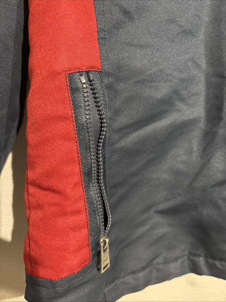 Chaqueta polar vintage Timberland juvenil roja/azul talla mediana Foto 4 de 4