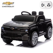 Kids Ride on Truck Licensed Chevrolet Silverado Electric Car Toy with Remote