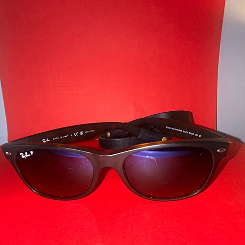 Ray-Ban RB2132 Wayfarer Polarized Brown Sunglasses Plastic Frame