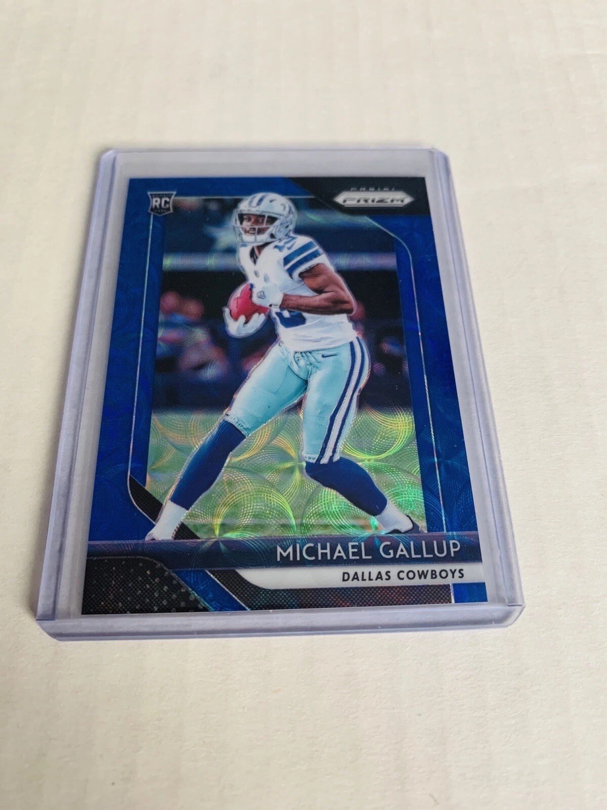 2018 Panini Prizm Michael Gallup 226 Blue Kaleido Scope Prizm #16/99 Rookie Mint