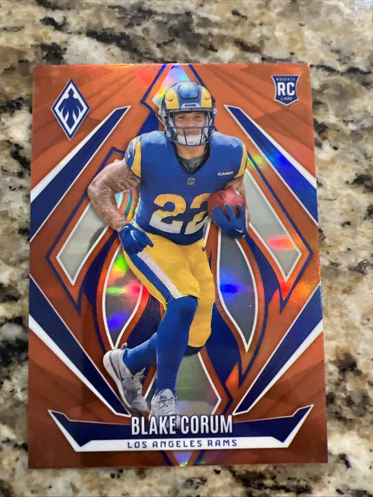 2024 Panini Phoenix - Blake Corum #158 Orange Fire (RC) - Prizm - Football 🏈