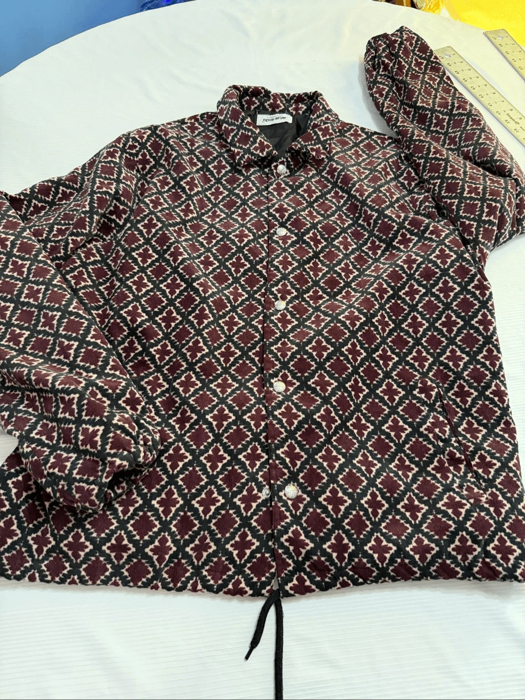 F*cking Awesome Embroidered Eyes Coaches Jacket Size XL See Measurements - product detail image 5