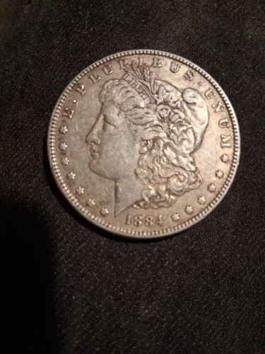 1884 Morgan Silver Dollar $1 Coin US 0.9 Fineness  Collector Coin