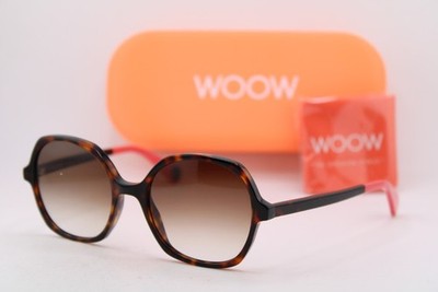 NEW WOOW SUPER CUTE 1 COL 2150 HAVANA PINK GRADIENT AUTHENTIC SUNGLASSES 51-17