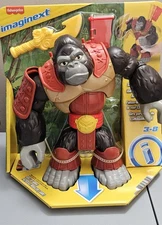 Fisher-Price Imaginext Preschool Toy Silverback Gorilla Smash 8-in Figure 
