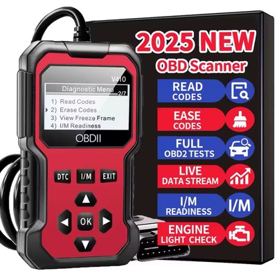 2025 Universal OBD2 Scanner Tool   Check Engine Code Reader for All Vehicles