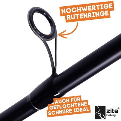 Zite Fishing Sbirolino Komplettset - 360cm Rute + Rolle + Zubehör Für Forellen