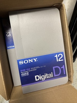 Sony D1M-12A 225 M / 738 FT. BACK COATED Digital Video Cassette D1 NEW LOT OF 7