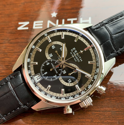 Zenith El Primeto Automatic Black Dial 42mm Chronograph Wristwatch 03.2040.400