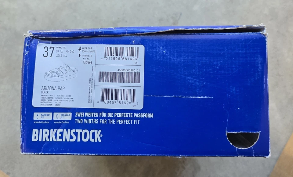 Birkenstock/papillio Arizona Pap exquisito cuero negro estrecho Foto 4 de 4