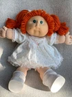 Vintage Cabbage Patch Kids Doll Red Hair Green Eyes Outfit Diaper Shoes HM2 1985