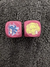 Yugioh ManaMoon Amanda Lapalme Red Dragonmiad Dice Pair + Dice Bag