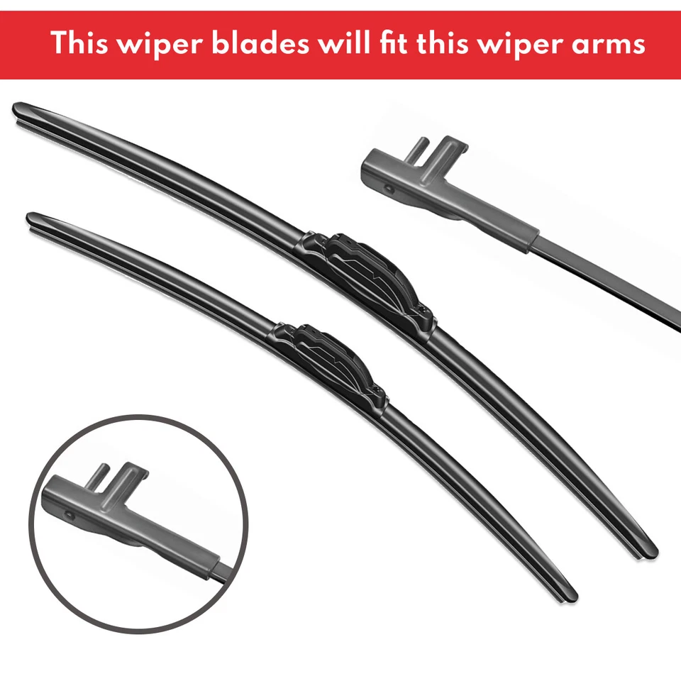 Wiper Blades for Mercedes Benz E-Class W212 A207 C207 2009 - 2014 Pair 24" + 24" - image 4 of 4
