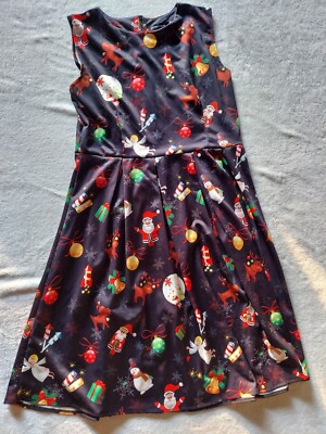 sachin and babi light blue dress Christmas Holiday Dress Women Black Size Xl