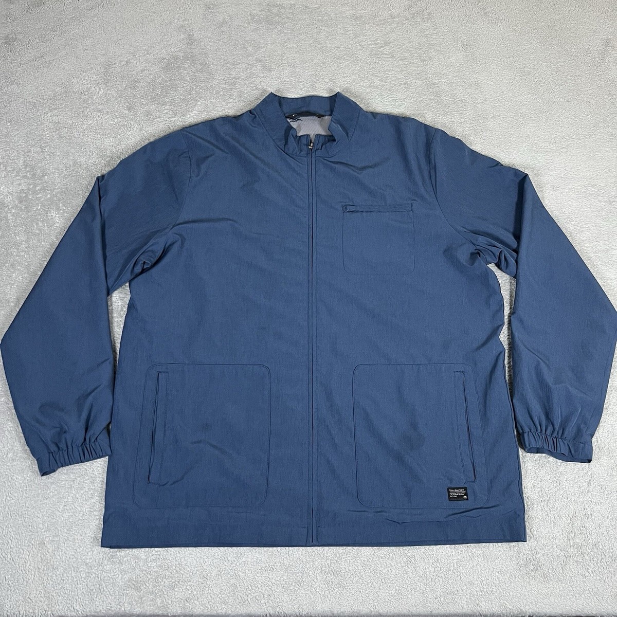 TRAVIS MATHEW XL ネイビー ジャケット　ゴルフ Travis Mathew Jacket Mens 2XL Blue Storm Chaser Full Zip
