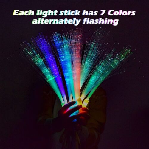 Glow Sticks Bulk, 15 Pcs LED Light Up Wands Glow Sticks with 3 Modes Colorful... - Picture 2 of 7
