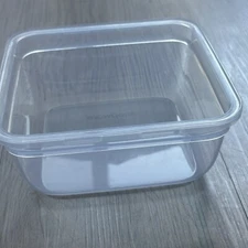 SNAPWARE 5.5 Cups 44 oz Food Container Bottom Square Clear Plastic ~ NO LID