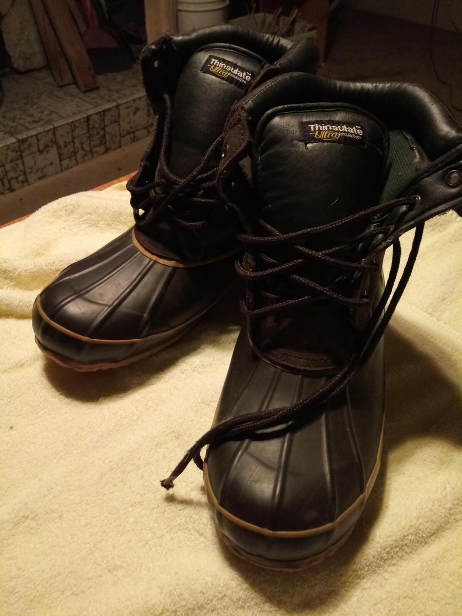 Mens Red Ball Adirondack Water Resistant Rubber Work Boots 