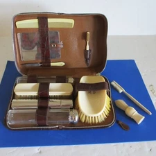 Vintage Dopp Kit Aquasol Ltd. Morley House Made in England Regent Street